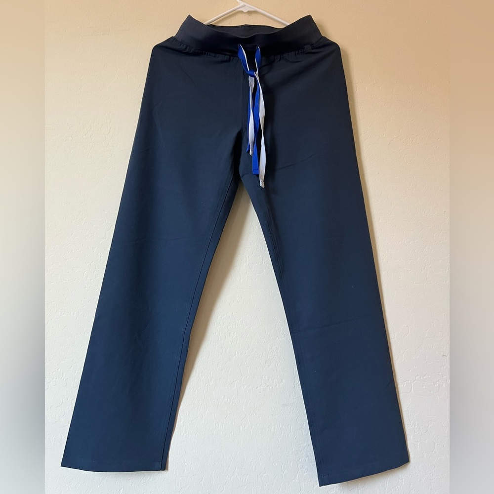 FIGS Livingston High Waist Petite Navy Blue Women's Size XS Classic Scrub Pants